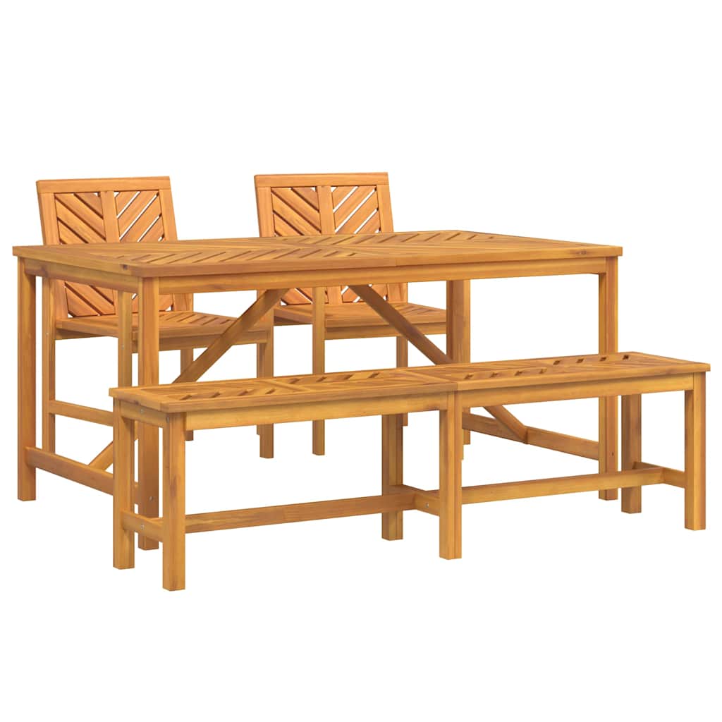 8720845689391_wbg-an-m_en_hd_4 vidaXL Garden Dining Set 4 pcs Brown 150 x 90 x 74 cm - Image 2