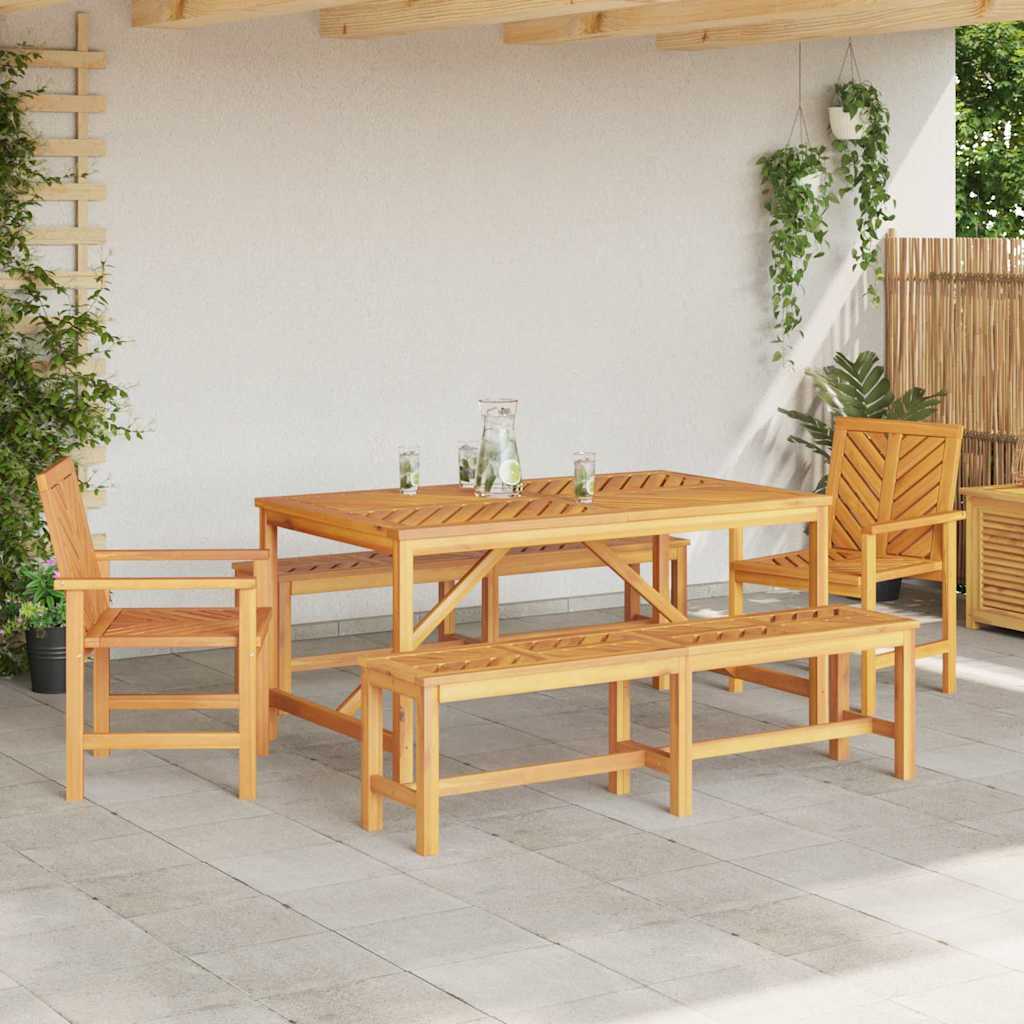 8720845689407_mo-im_en_hd_2 vidaXL Garden Dining Set 5 pcs Brown 150 x 90 x 74 cm - Image 4