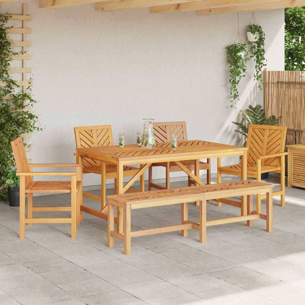 8720845689414_mo-im_en_hd_2 vidaXL Garden Dining Set 6 pcs Brown 150 x 90 x 74 cm - Image 4