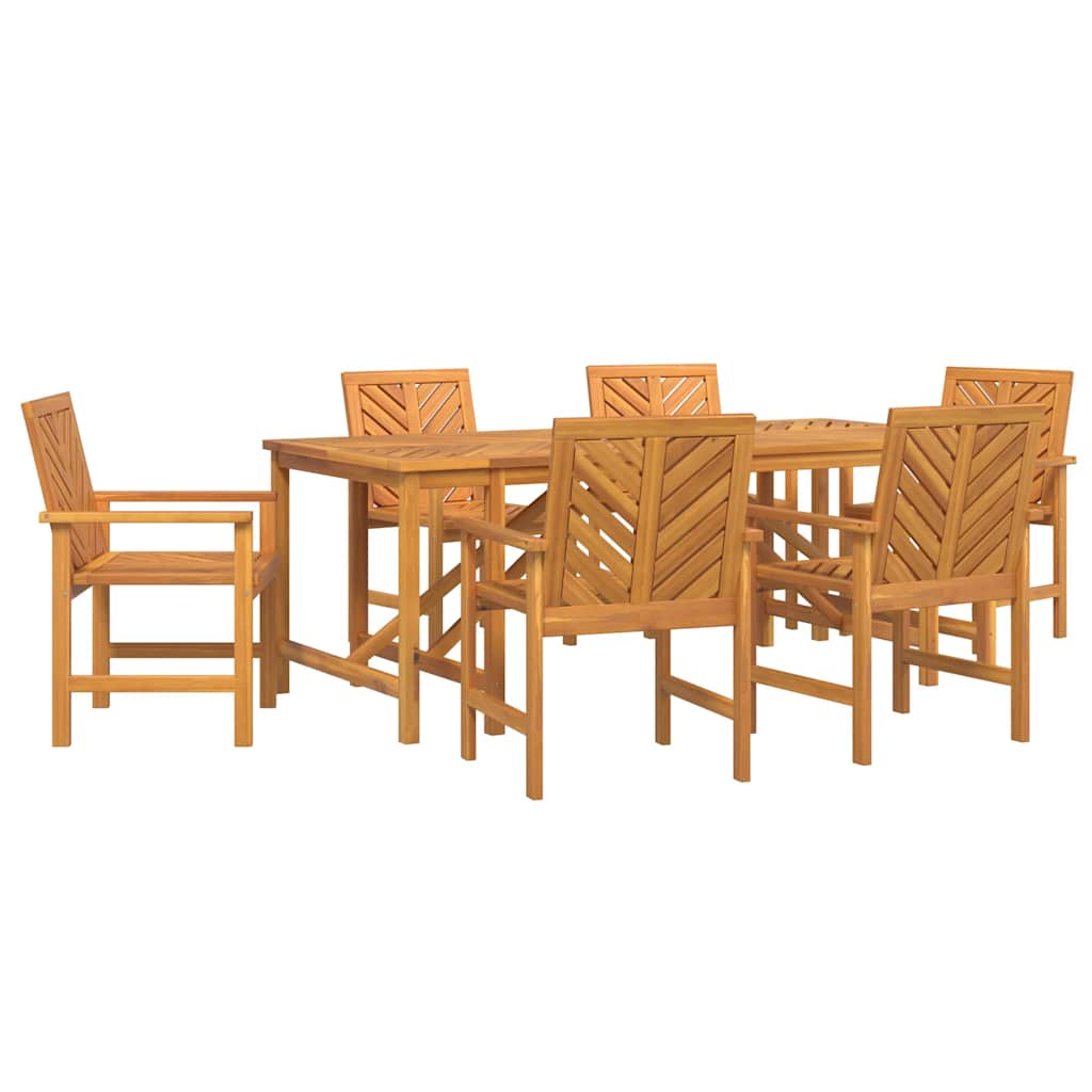 8720845689438_wbg-an-m_en_hd_3 vidaXL Garden Dining Set 7 pcs Brown 200 x 90 x 74 cm - Image 2