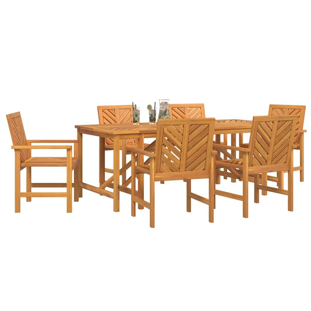 8720845689438_wbg-mo_en_hd_1 vidaXL Garden Dining Set 7 pcs Brown 200 x 90 x 74 cm - Image 3