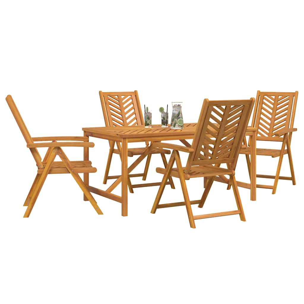 8720845689506_wbg-mo_en_hd_1 vidaXL Garden Dining Set 5 pcs Brown 150 x 90 x 74 cm - Image 3