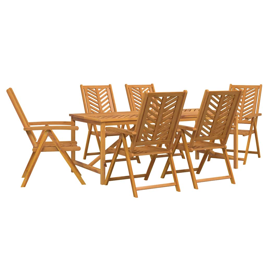 8720845689520_wbg-an-m_en_hd_3 vidaXL Garden Dining Set 7 pcs Brown 200 x 90 x 74 cm - Image 2