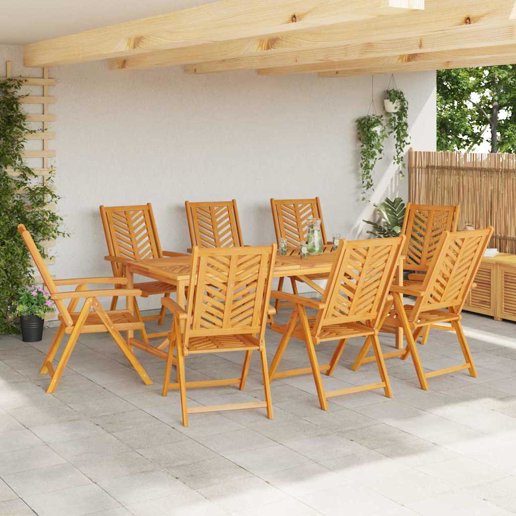 8720845689537_mo-im_en_hd_2 vidaXL Garden Dining Set 9 pcs Brown 200 x 90 x 74 cm - Image 4