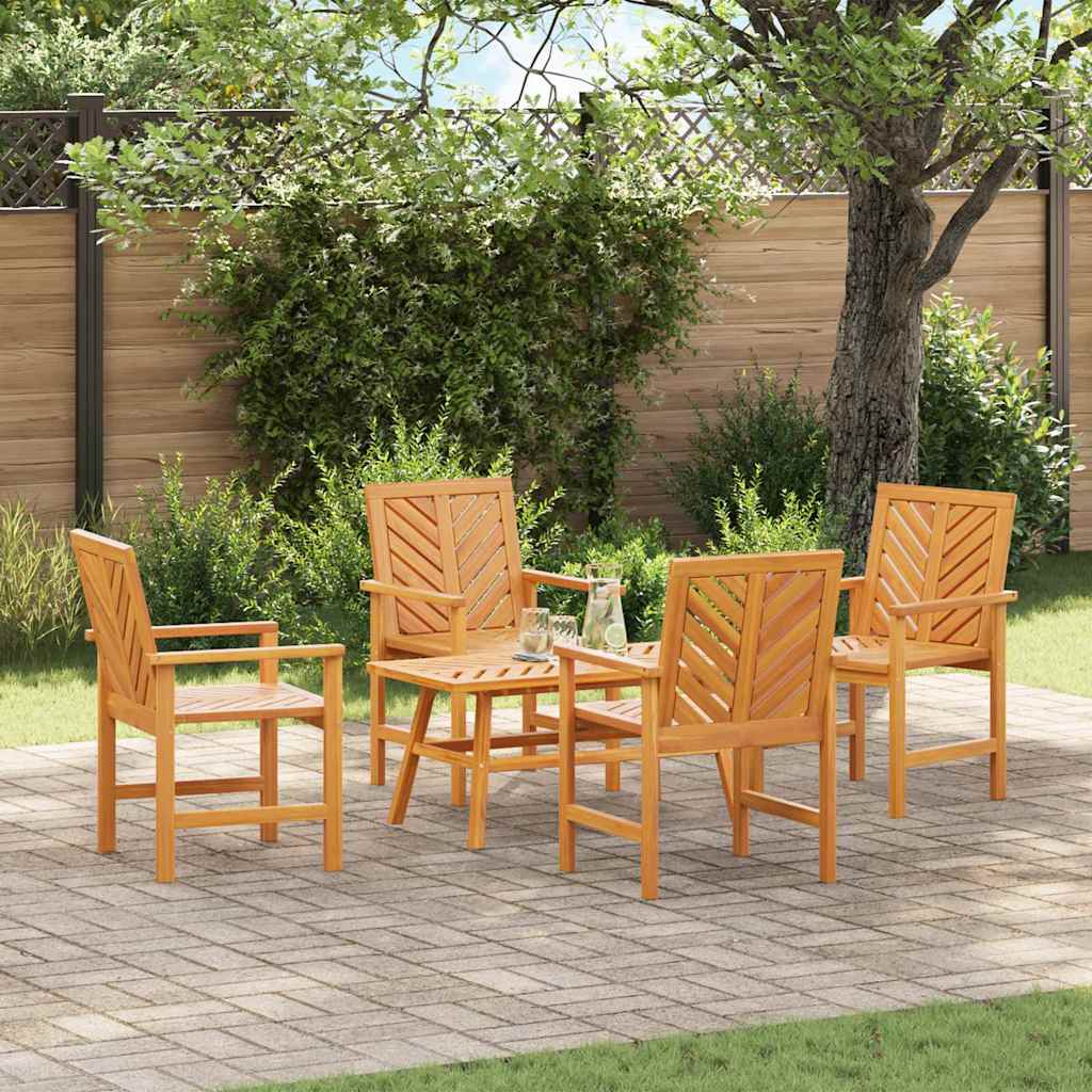 vidaXL Garden Lounge Set 3 pcs Brown Solid Acacia wood