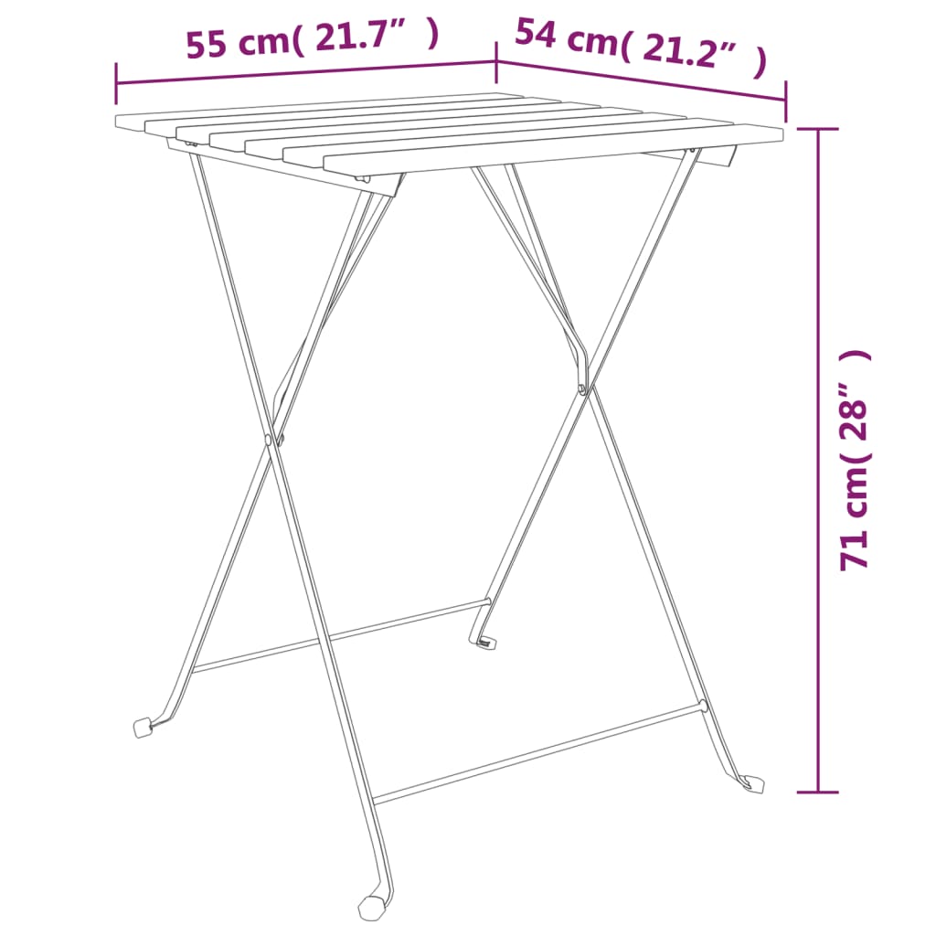 8720845689896_g_en_hd_5 vidaXL Folding Bistro Table 55x54x71 cm Solid Wood Teak and Steel - Image 7