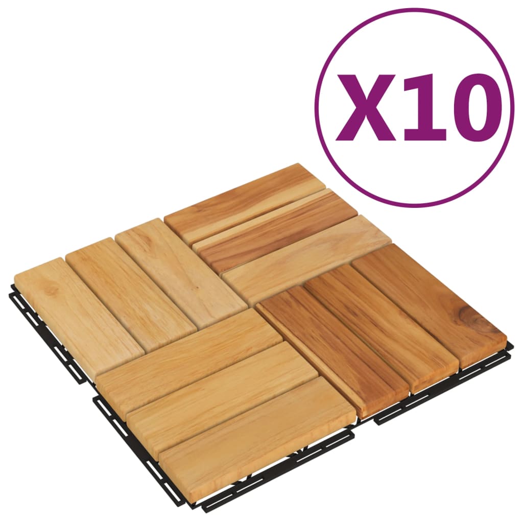 8720845689933_a_en_hd_1 vidaXL Decking Tiles 10 pcs 30x30 cm Solid Wood Teak - Image 2