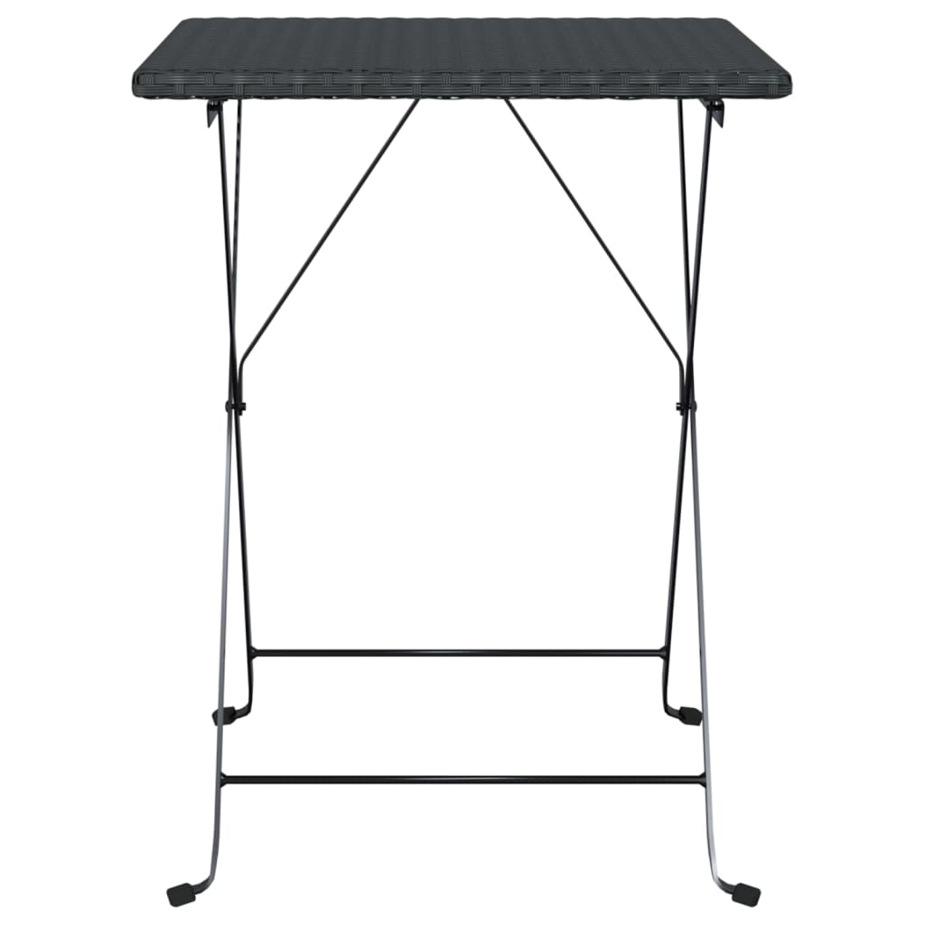 8720845689940_g_en_hd_1 vidaXL Folding Bistro Table Black 55x54x71 cm Poly Rattan - Image 3