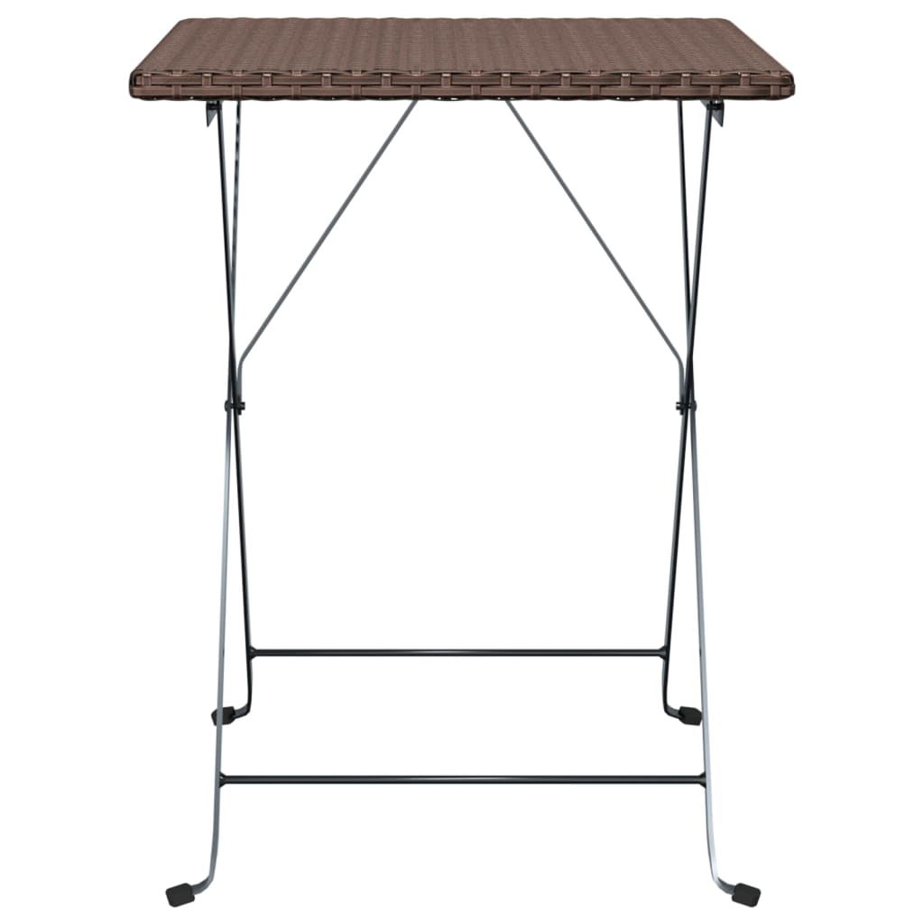 8720845689957_g_en_hd_1 vidaXL Folding Bistro Table Brown 55x54x71 cm Poly Rattan - Image 3