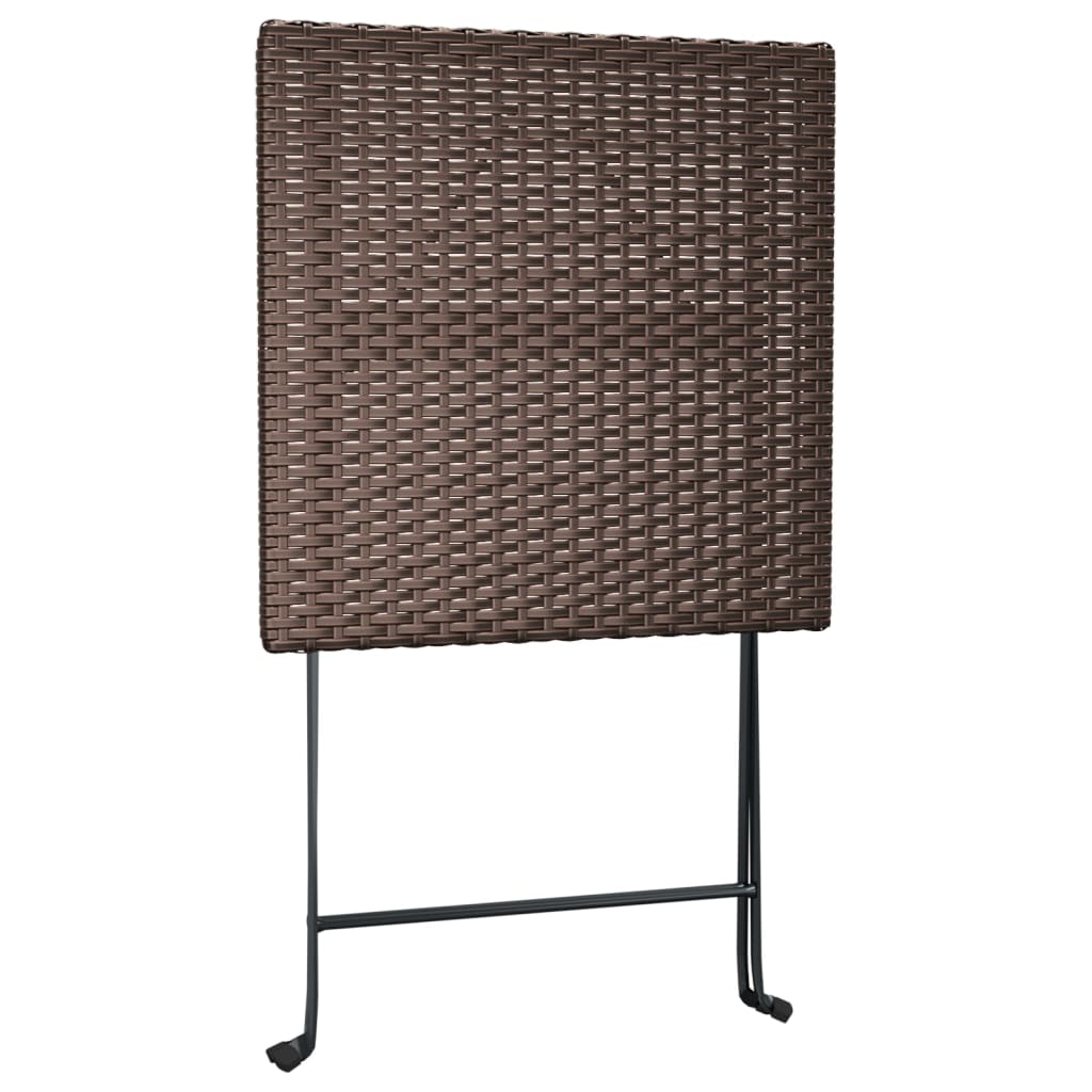 8720845689957_g_en_hd_4 vidaXL Folding Bistro Table Brown 55x54x71 cm Poly Rattan - Image 6