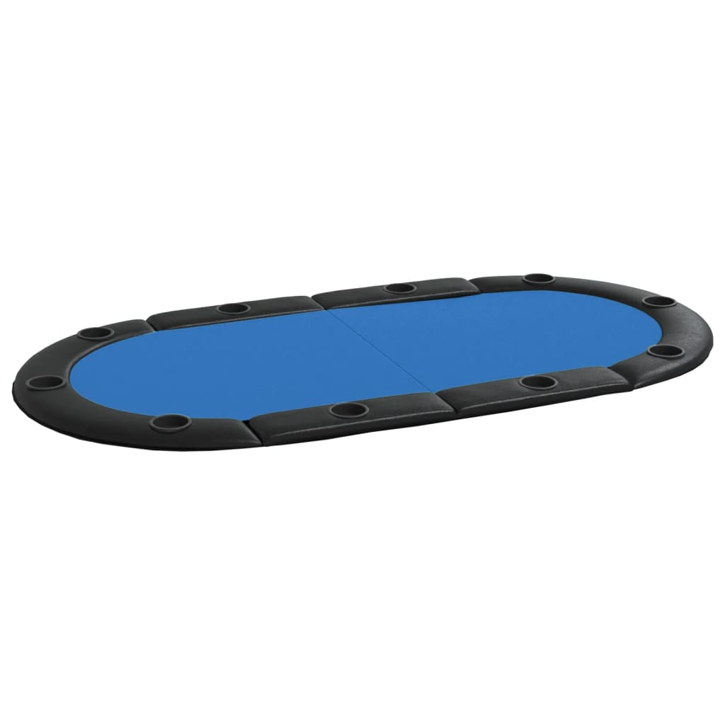 8720845690076_a_en_hd_1 vidaXL 10-Player Folding Poker Tabletop Blue 208x106x3 cm - Image 2