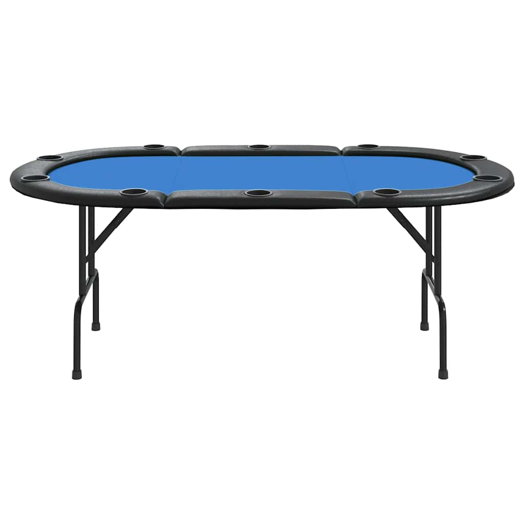 8720845690090_g_en_hd_1 vidaXL 10-Player Folding Poker Table Blue 207x106x76 cm - Image 3