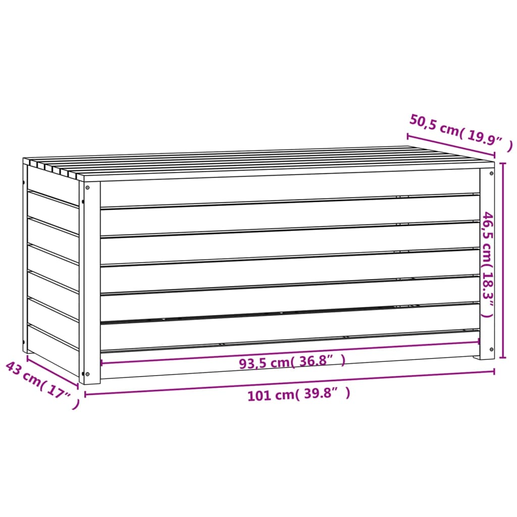 8720845690854_g_en_hd_8 vidaXL Garden Box White 101x50.5x46.5 cm Solid Wood Pine - Image 10