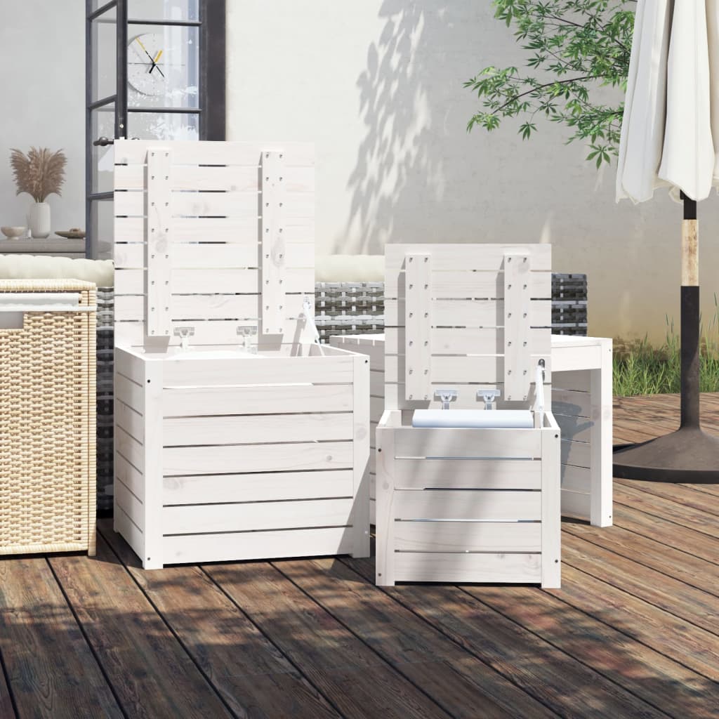 8720845690908_g_en_hd_1 vidaXL 3 Piece Garden Box Set White Solid Wood Pine - Image 3