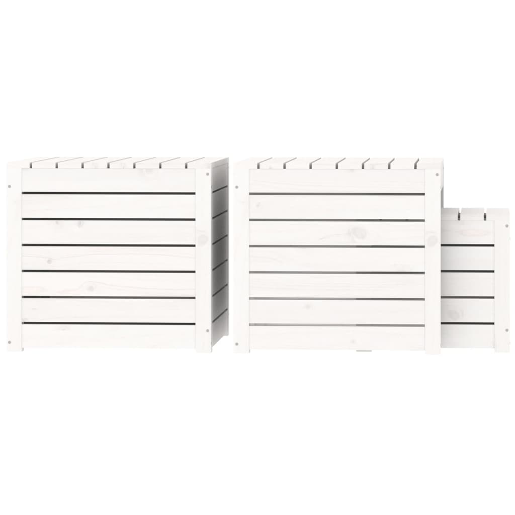 8720845690908_g_en_hd_5 vidaXL 3 Piece Garden Box Set White Solid Wood Pine - Image 7