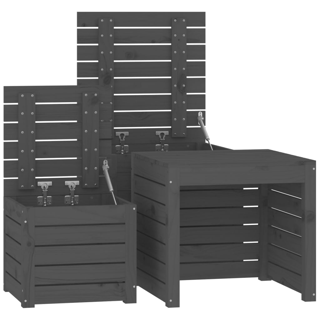 8720845690915_g_en_hd_6 vidaXL 3 Piece Garden Box Set Grey Solid Wood Pine - Image 8