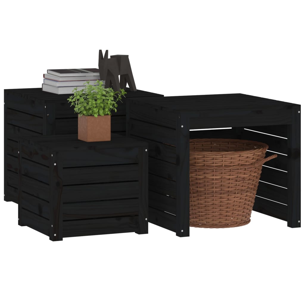 8720845690939_g_en_hd_2 vidaXL 3 Piece Garden Box Set Black Solid Wood Pine - Image 4