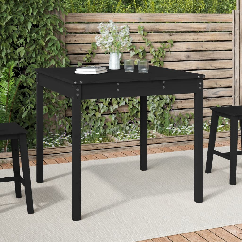 8720845690984_m_en_hd_1 vidaXL Garden Table Black 82.5x82.5x76 cm Solid Wood Pine - Image 1