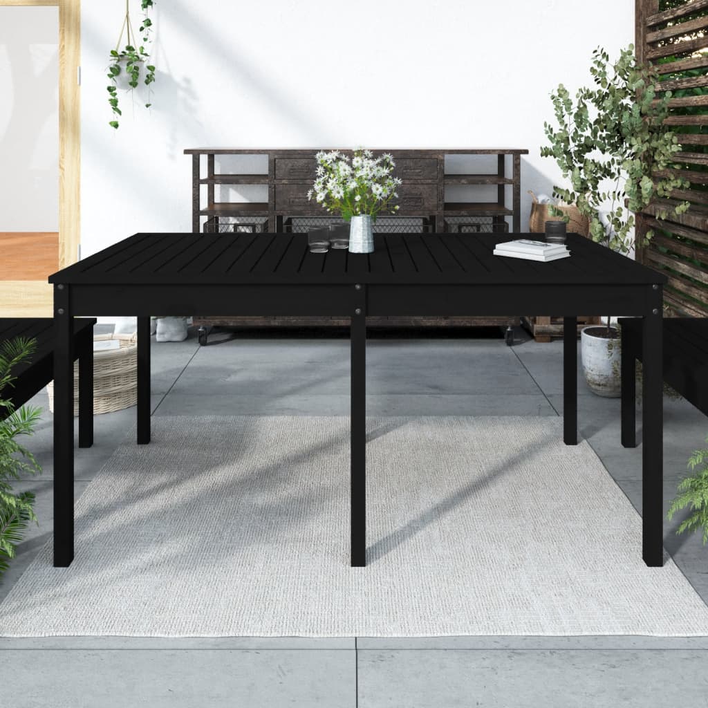 8720845691103_m_en_hd_1 vidaXL Garden Table Black 159.5x82.5x76 cm Solid Wood Pine - Image 1