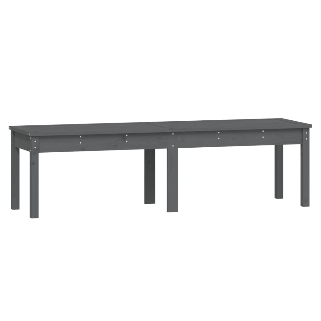 8720845691387_a_en_hd_1 vidaXL 2-Seater Garden Bench Grey 159.5x44x45 cm Solid Wood Pine - Image 2