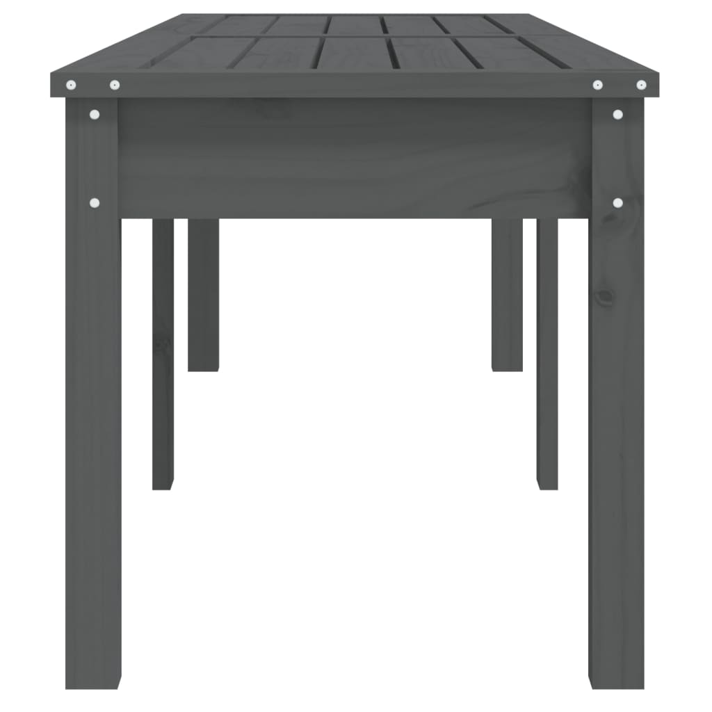 8720845691387_g_en_hd_3 vidaXL 2-Seater Garden Bench Grey 159.5x44x45 cm Solid Wood Pine - Image 5