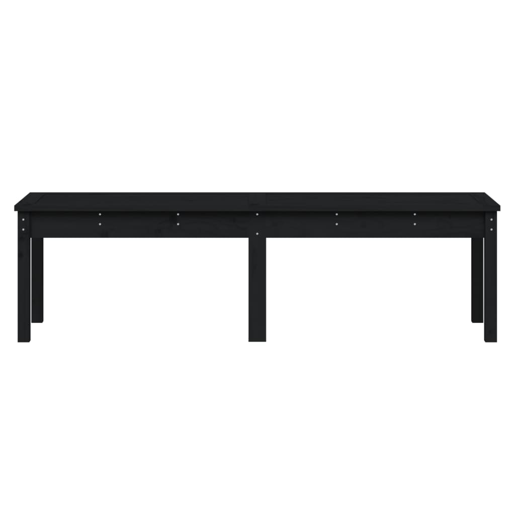 8720845691400_g_en_hd_2 vidaXL 2-Seater Garden Bench Black 159.5x44x45 cm Solid Wood Pine - Image 4