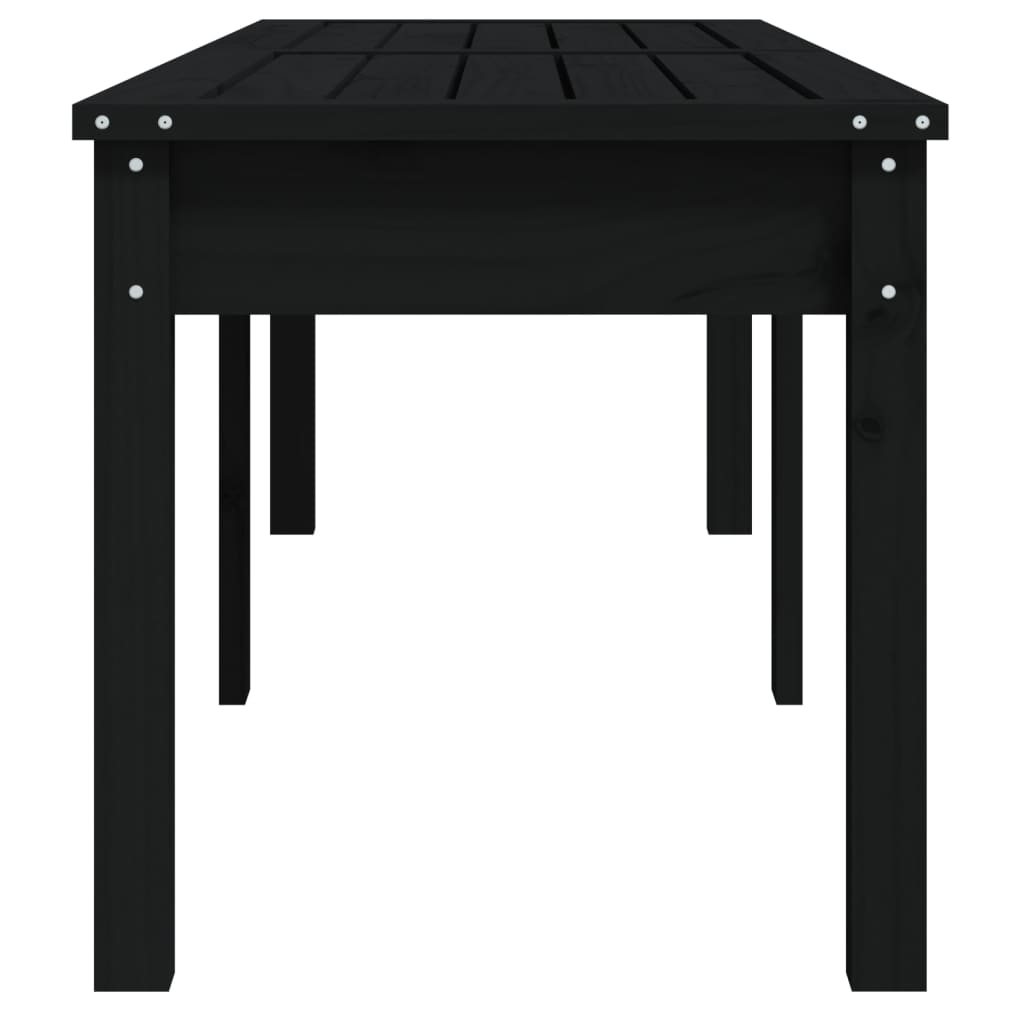 8720845691400_g_en_hd_3 vidaXL 2-Seater Garden Bench Black 159.5x44x45 cm Solid Wood Pine - Image 5