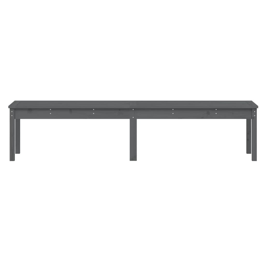 8720845691448_g_en_hd_2 vidaXL 2-Seater Garden Bench Grey 203.5x44x45 cm Solid Wood Pine - Image 4