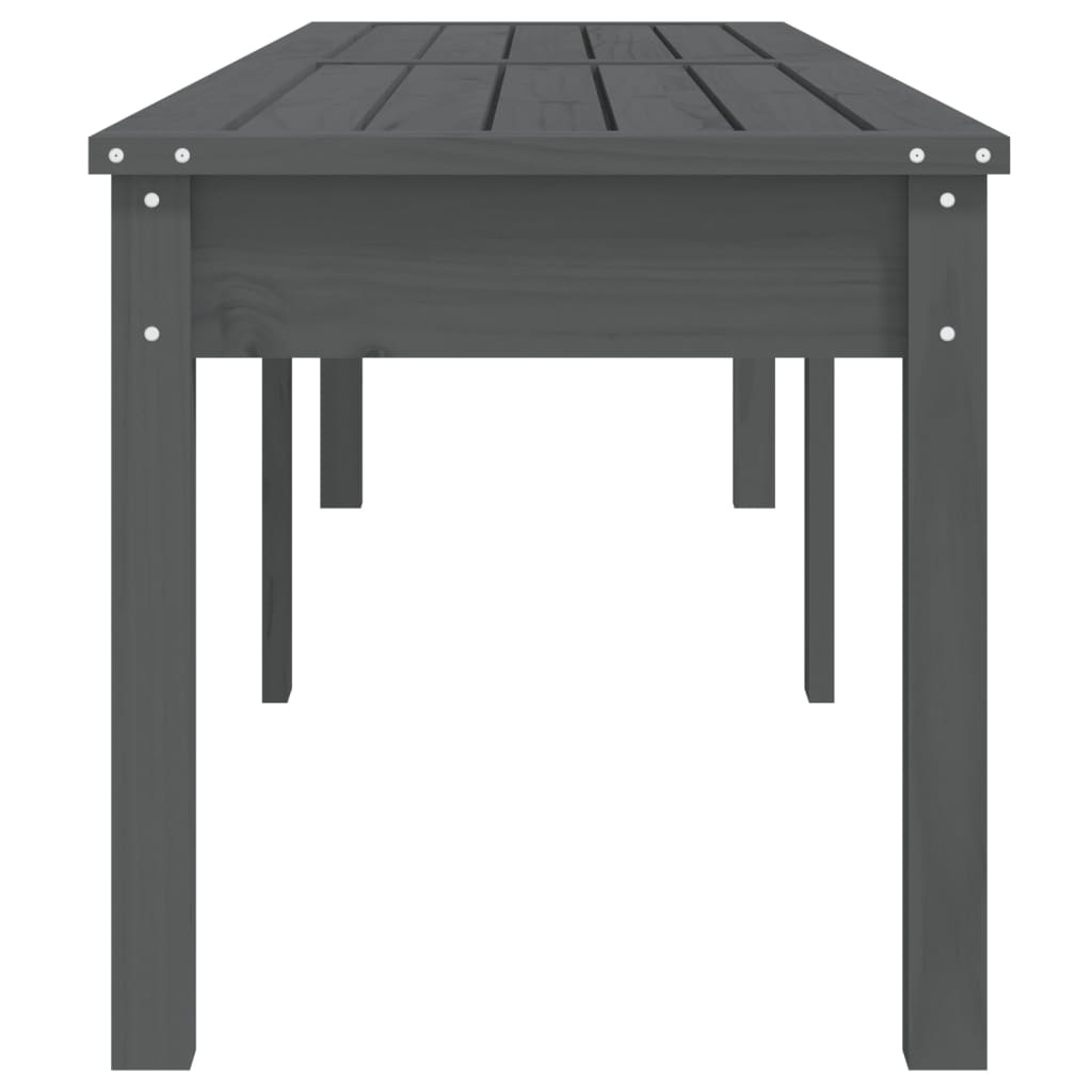 8720845691448_g_en_hd_3 vidaXL 2-Seater Garden Bench Grey 203.5x44x45 cm Solid Wood Pine - Image 5