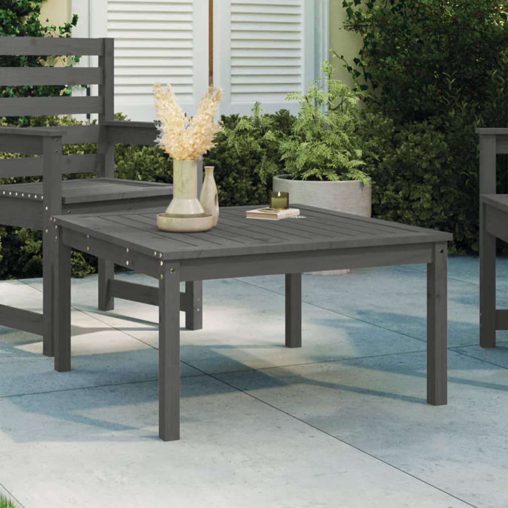 8720845692285_m_en_hd_1 vidaXL Garden Table Grey 82.5x82.5x45 cm Solid Wood Pine - Image 1