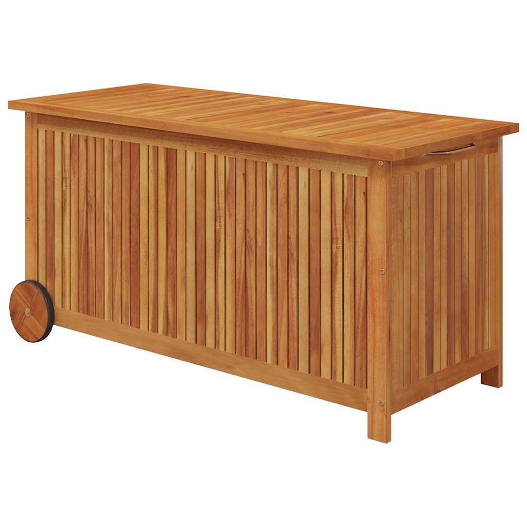 8720845693213_a_en_hd_1 vidaXL Garden Storage Box with Wheels 113x50x58 cm Solid Wood Acacia - Image 2