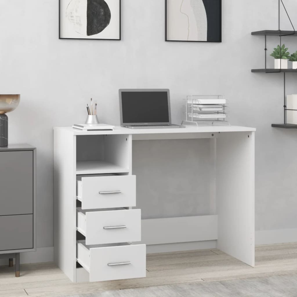 8720845693442_g_en_hd_1 vidaXL Desk with Drawers White 102x50x76 cm Engineered Wood - Image 4
