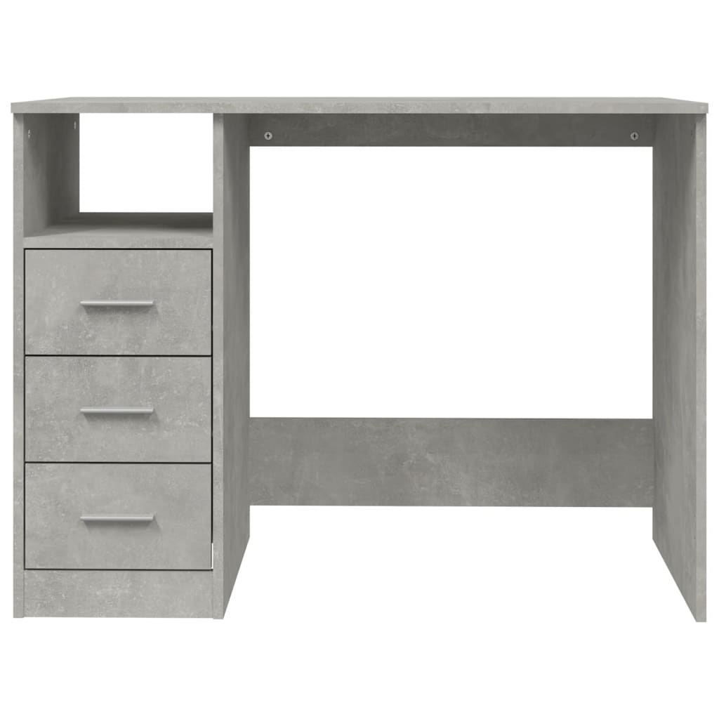8720845693480_g_en_hd_4 vidaXL Desk with Drawers Concrete Grey 102x50x76 cm Engineered Wood - Image 7