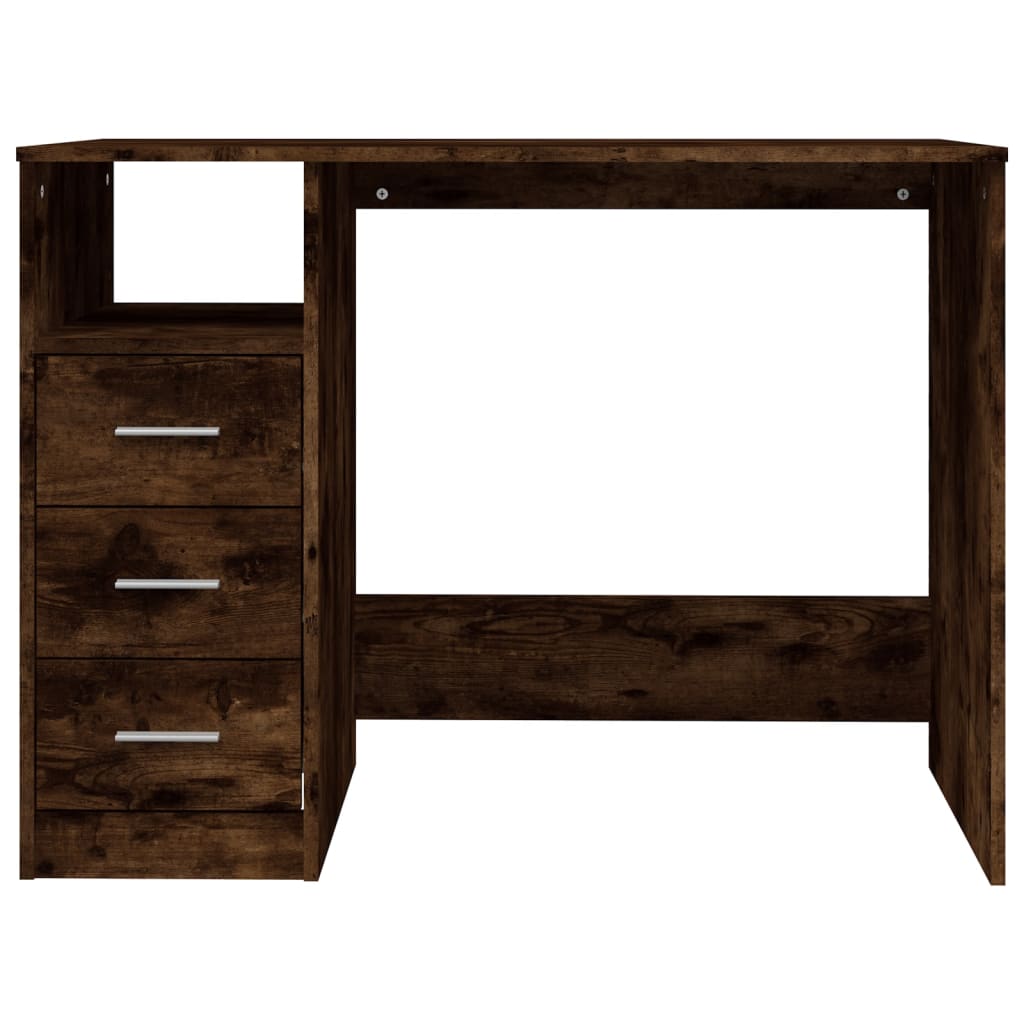 8720845693497_g_en_hd_4 vidaXL Desk with Drawers Smoked Oak 102x50x76 cm Engineered Wood - Image 7
