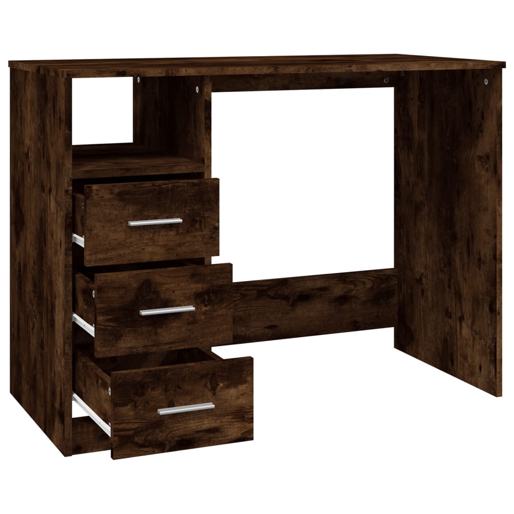 8720845693497_g_en_hd_5 vidaXL Desk with Drawers Smoked Oak 102x50x76 cm Engineered Wood - Image 8