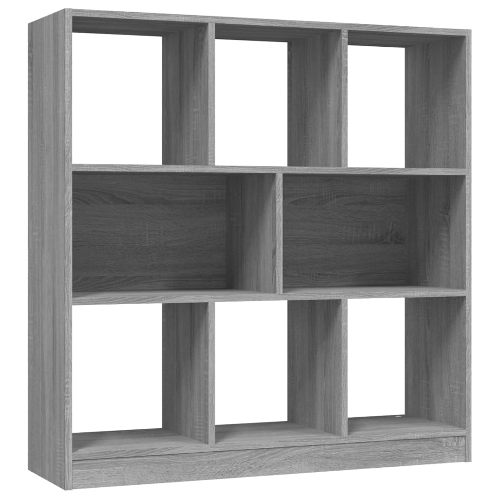 8720845694104_a_en_hd_1 vidaXL Book Cabinet Grey Sonoma 97.5x29.5x100 cm Engineered Wood - Image 2