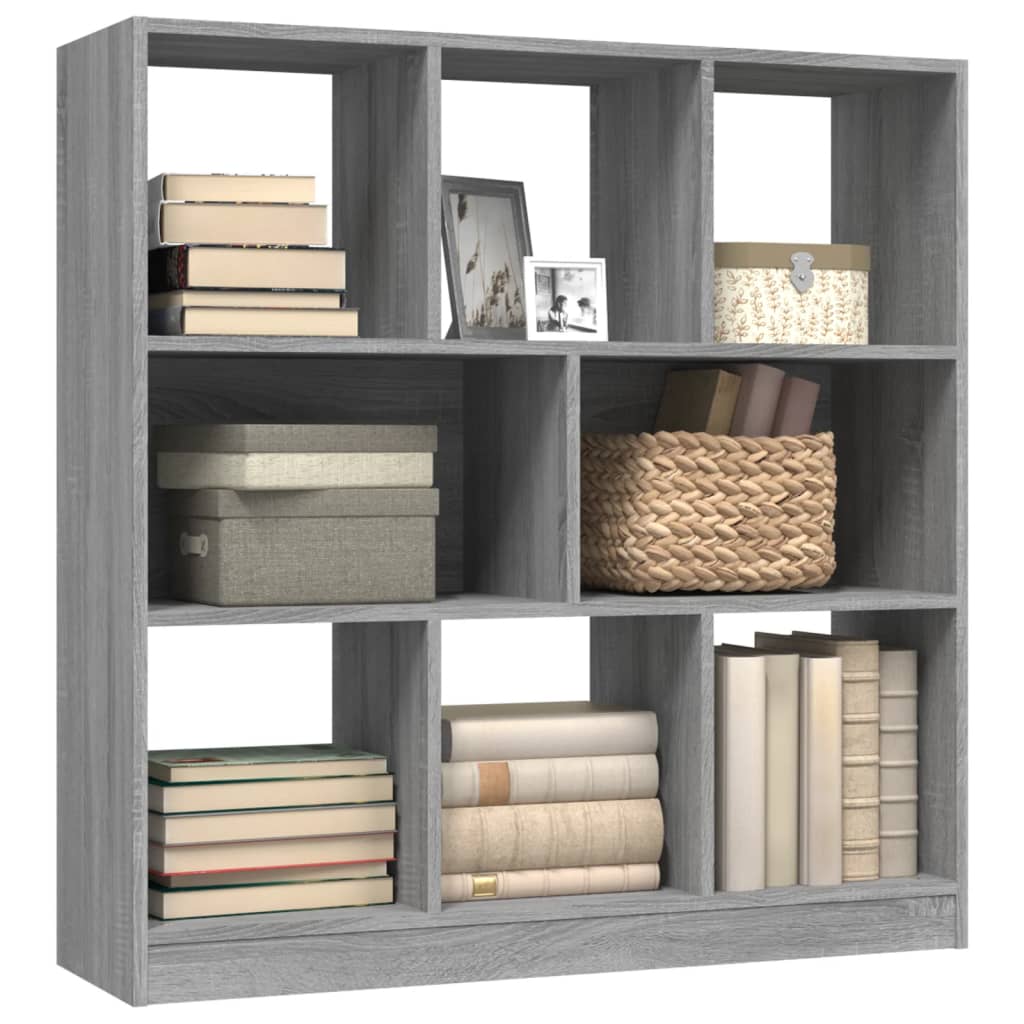 8720845694104_g_en_hd_1 vidaXL Book Cabinet Grey Sonoma 97.5x29.5x100 cm Engineered Wood - Image 4