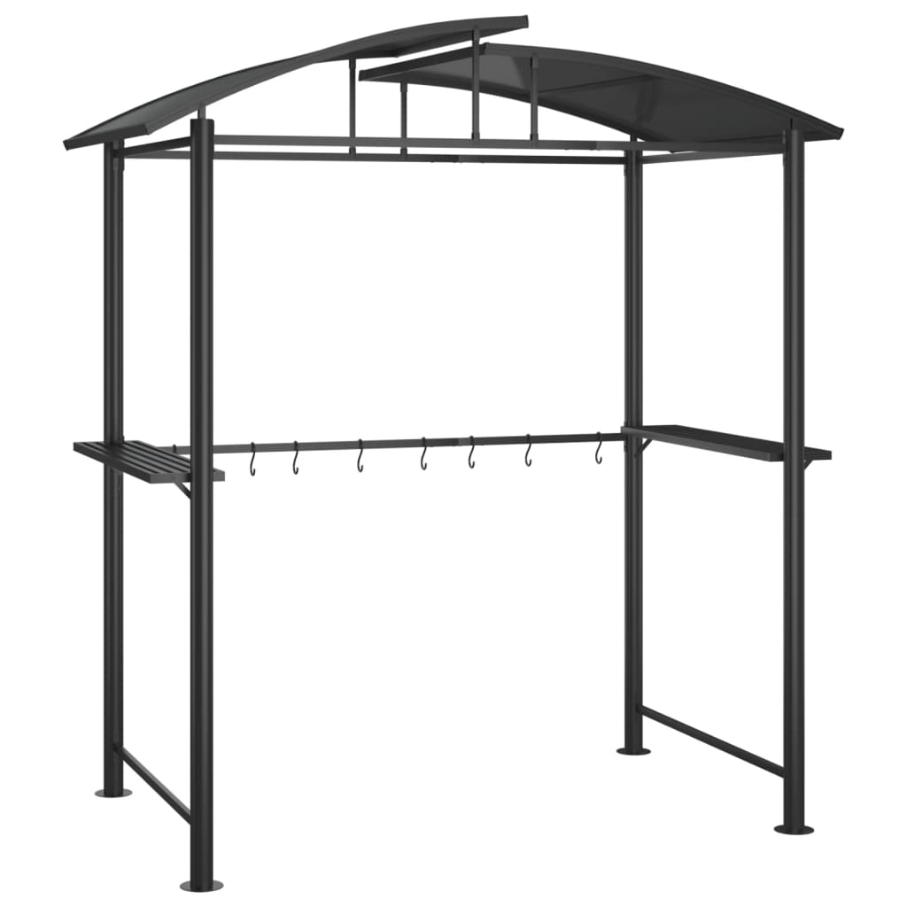 8720845696016_a_en_hd_1 vidaXL BBQ Gazebo with Side Shelves Anthracite 210x114x230 cm Steel - Image 2