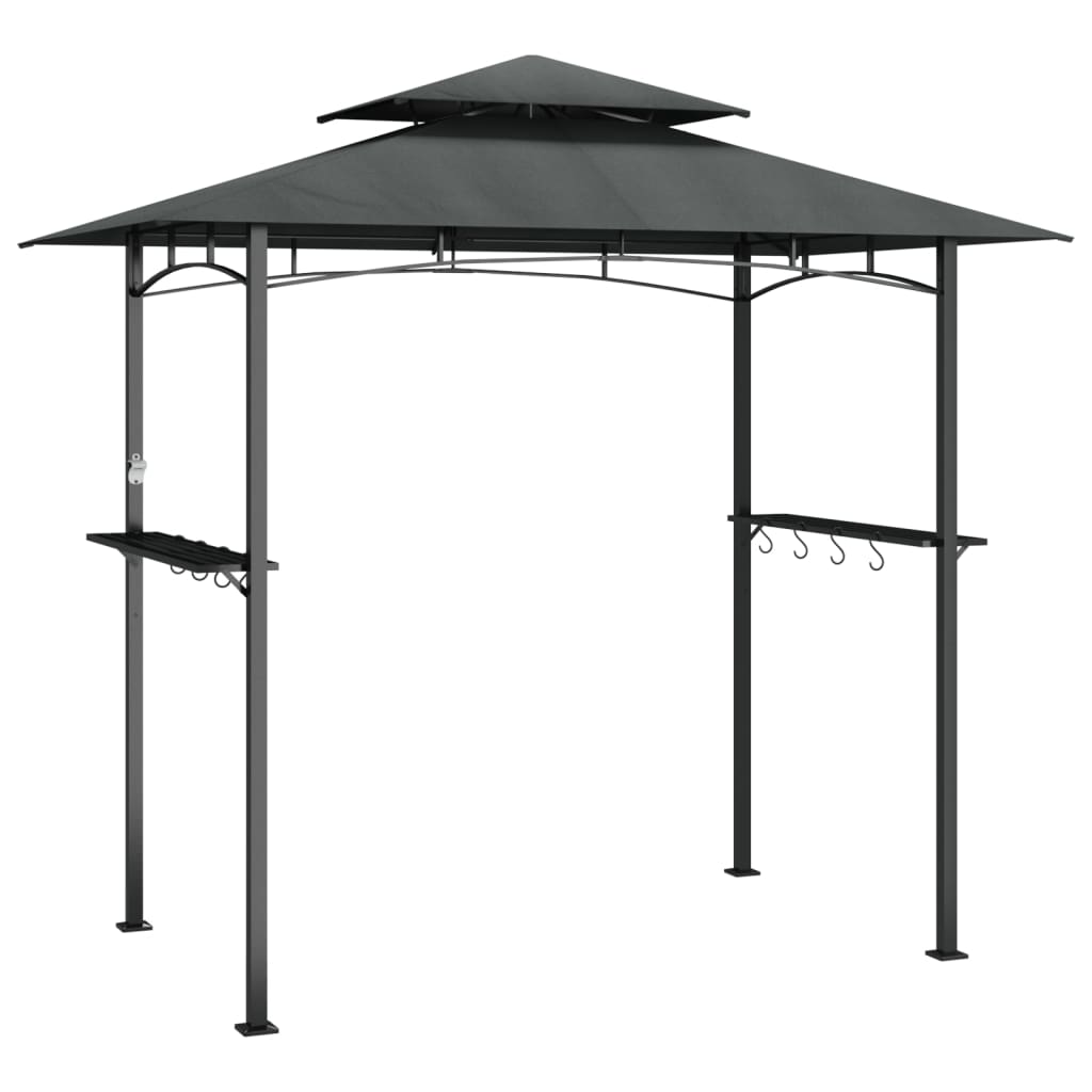 8720845696023_a_en_hd_1 vidaXL BBQ Gazebo with Side Shelves Anthracite 240x150x243 cm Steel - Image 2