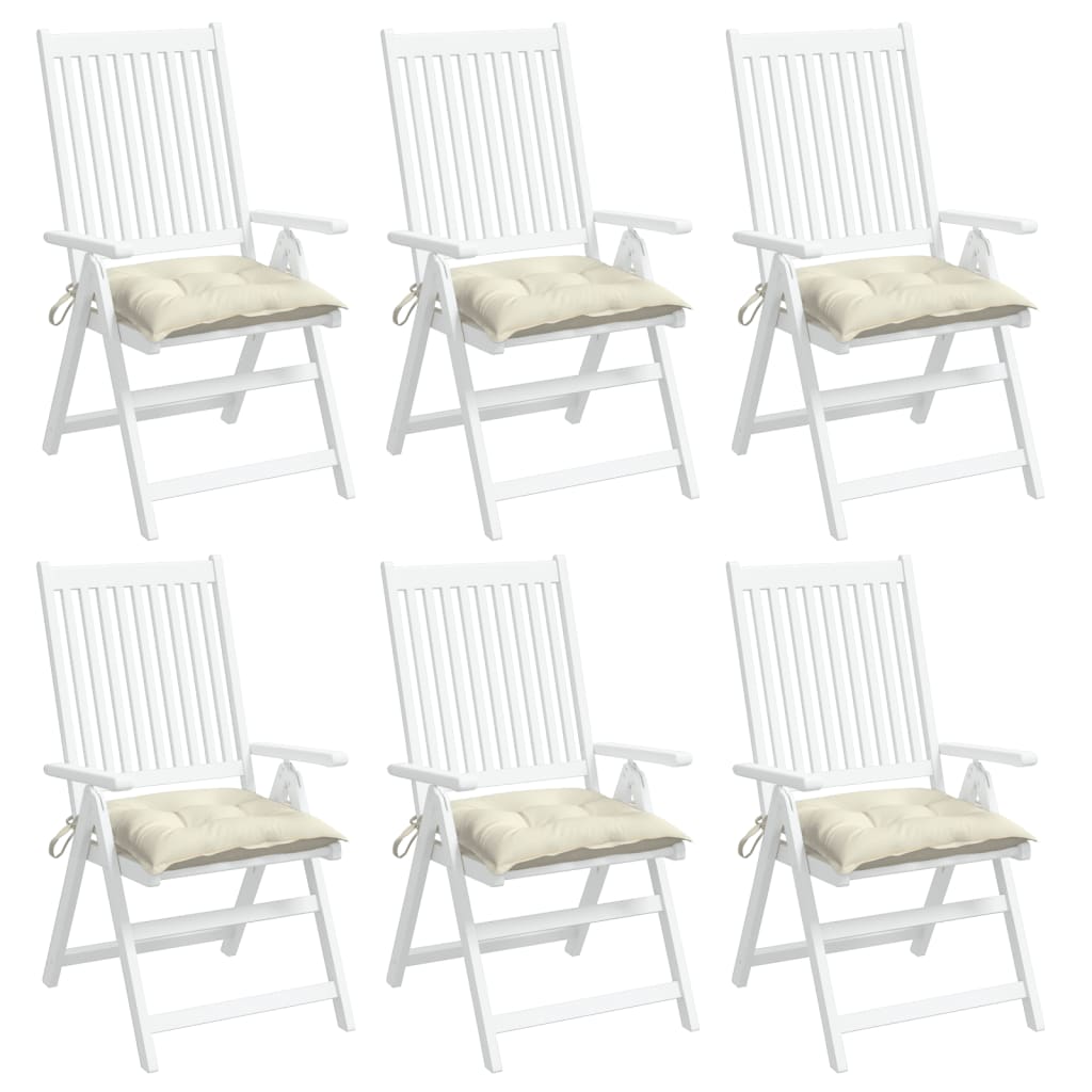 8720845708740_g_en_hd_2 vidaXL Chair Cushions 6 pcs Cream White 40x40x7 cm Oxford Fabric - Image 4