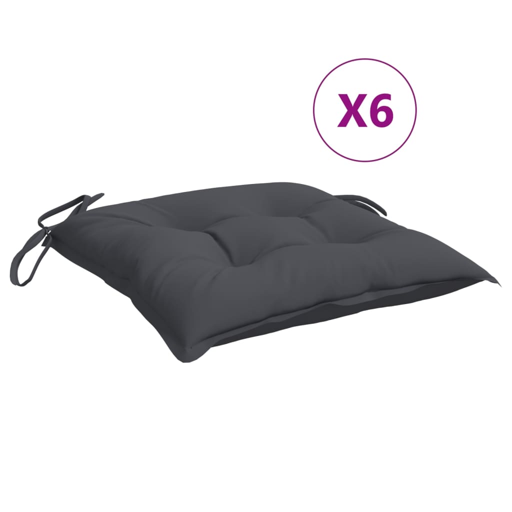 8720845709259_a_en_hd_1 vidaXL Chair Cushions 6 pcs Anthracite 50x50x7 cm Oxford Fabric - Image 2