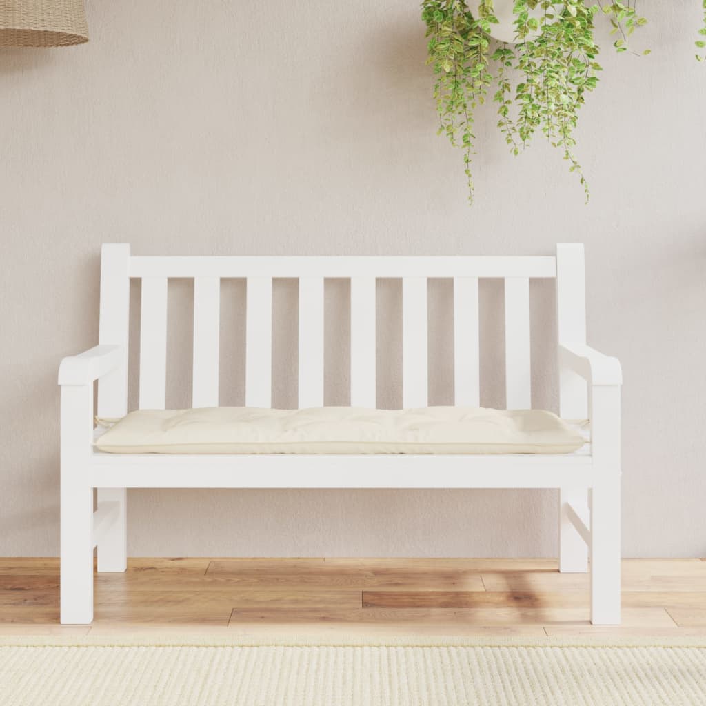 8720845710019_g_en_hd_1 vidaXL Garden Bench Cushion Cream 120x50x7 cm Oxford Fabric - Image 3