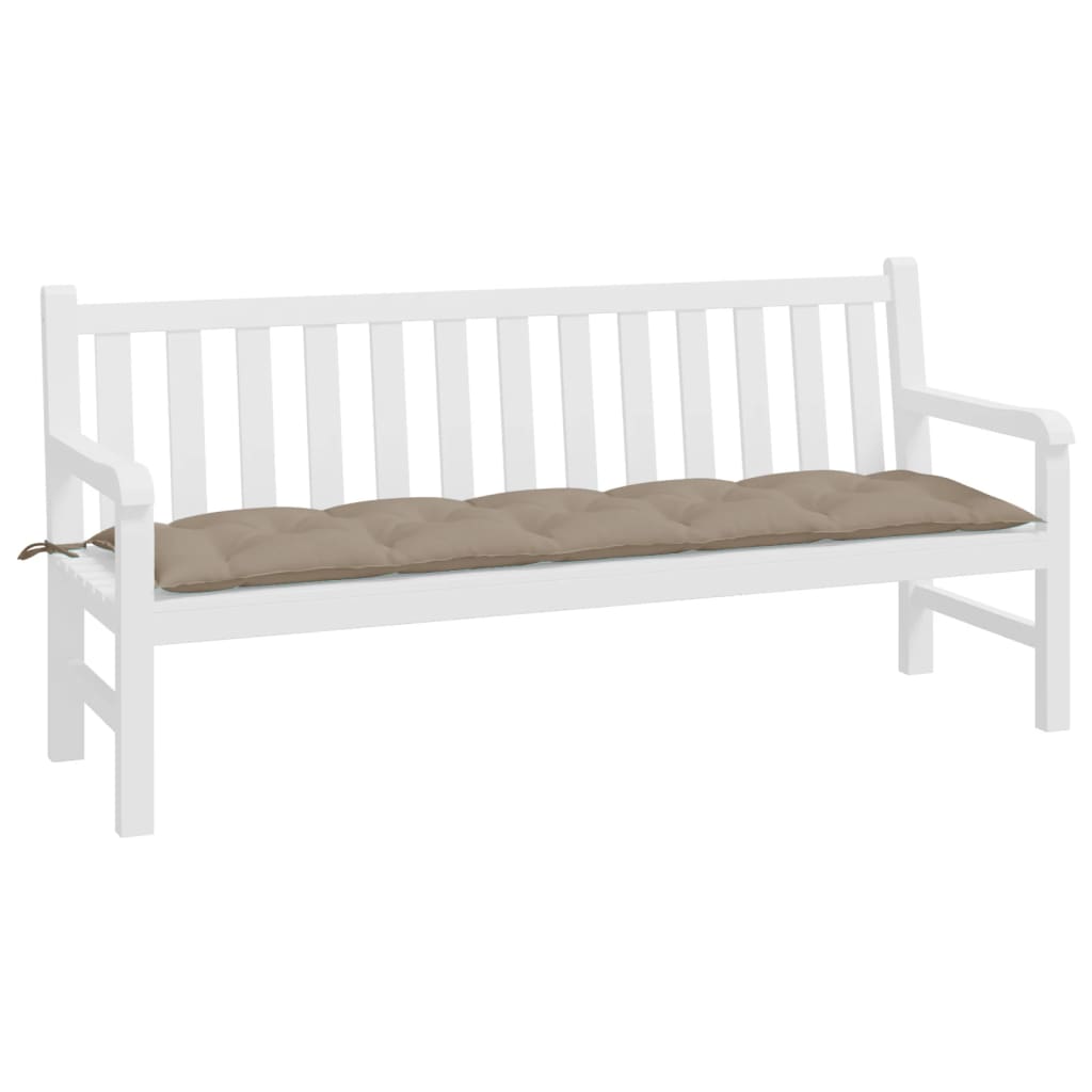 8720845710453_g_en_hd_1 vidaXL Garden Bench Cushion Taupe 180x50x7 cm Oxford Fabric - Image 3
