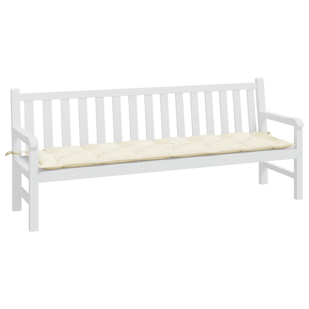 8720845710583_g_en_hd_1 vidaXL Garden Bench Cushion Cream 200x50x7 cm Oxford Fabric - Image 3