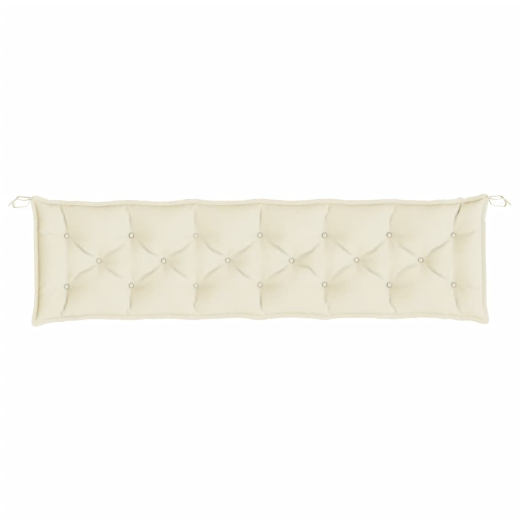 8720845710583_g_en_hd_2 vidaXL Garden Bench Cushion Cream 200x50x7 cm Oxford Fabric - Image 4