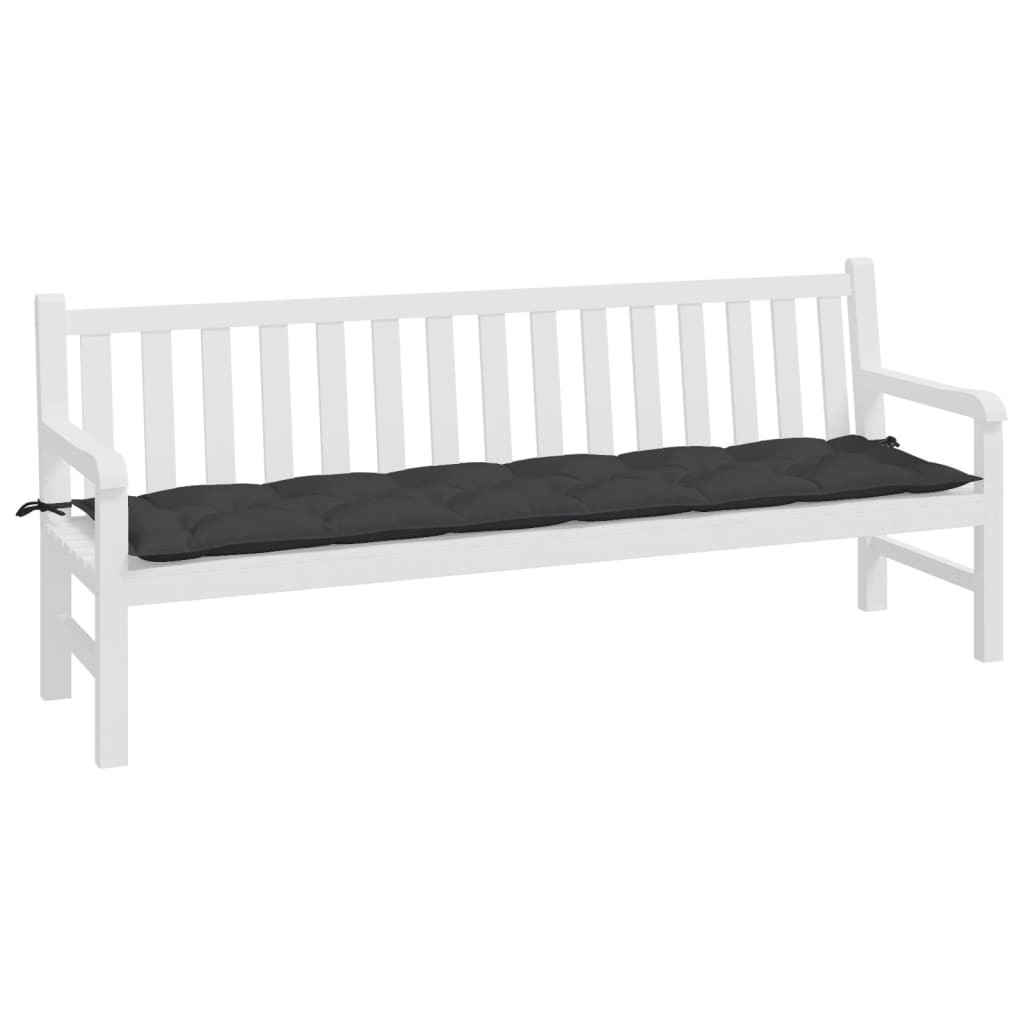 8720845710637_g_en_hd_1 vidaXL Garden Bench Cushion Black 200x50x7 cm Oxford Fabric - Image 3