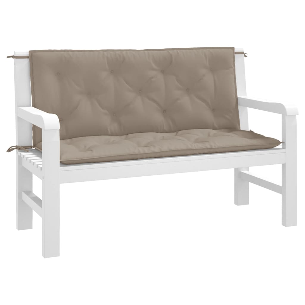 8720845711023_g_en_hd_1 vidaXL Garden Bench Cushions 2 pcs Taupe 120x50x7 cm Oxford Fabric - Image 3