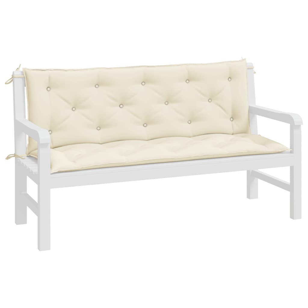 8720845711153_g_en_hd_2 vidaXL Garden Bench Cushions 2 pcs Cream White 150x50x7 cm Oxford Fabric - Image 4