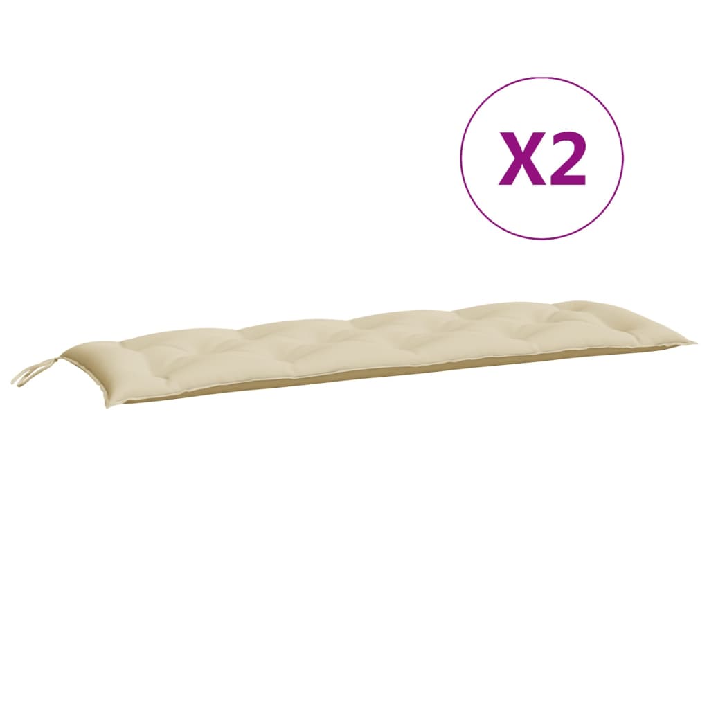 8720845711160_g_en_hd_3 vidaXL Garden Bench Cushions 2 pcs Beige 150x50x7 cm Oxford Fabric - Image 5