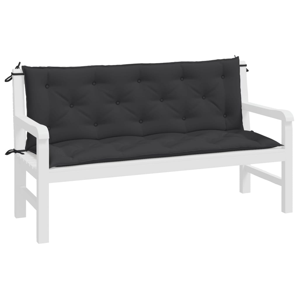 8720845711207_g_en_hd_2 vidaXL Garden Bench Cushions 2pcs Black 150x50x7cm Oxford Fabric - Image 4